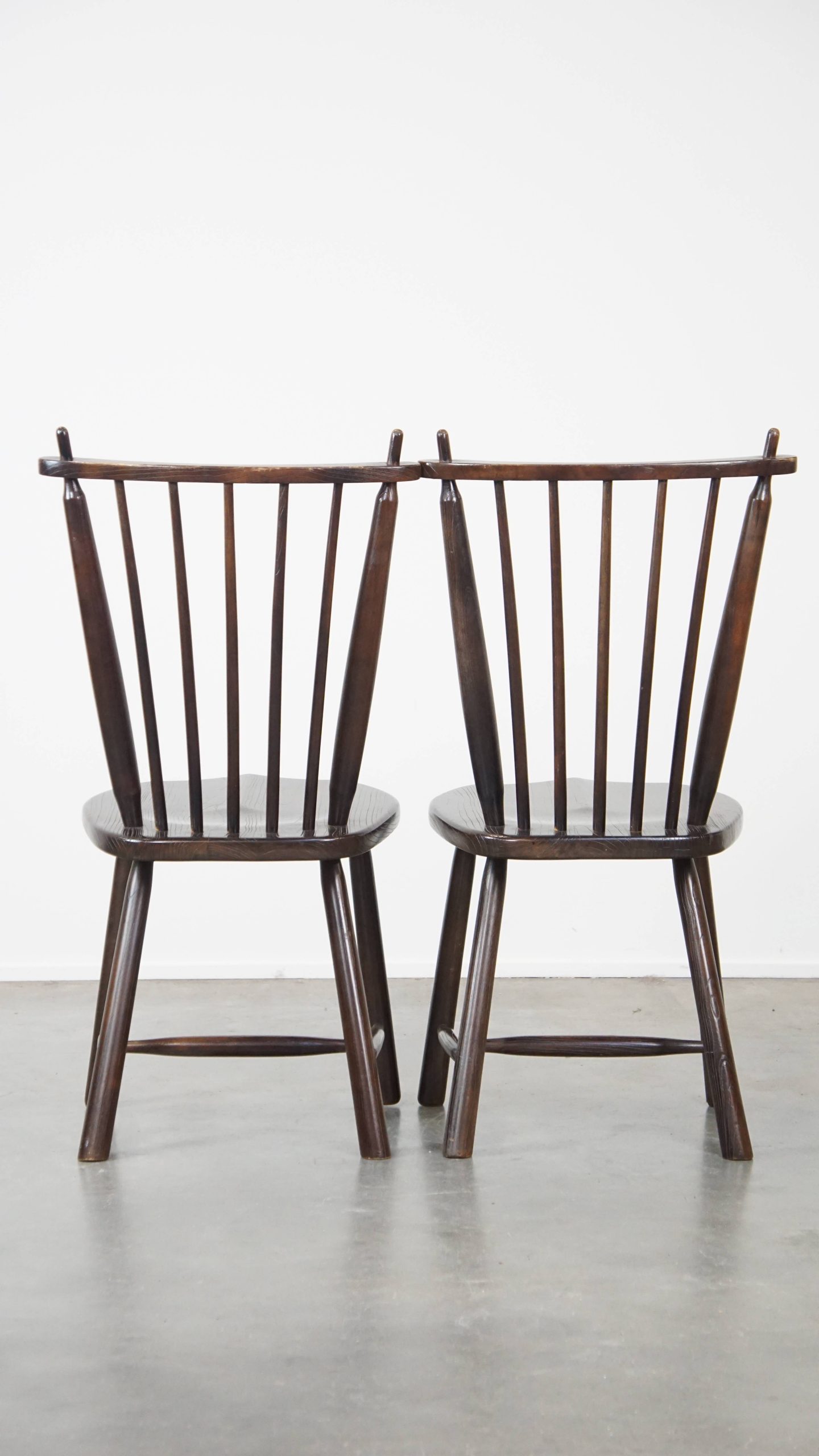 Set Van 4 Vintage Houten De Ster Gelderland Design Spijlen Stoelen image 6