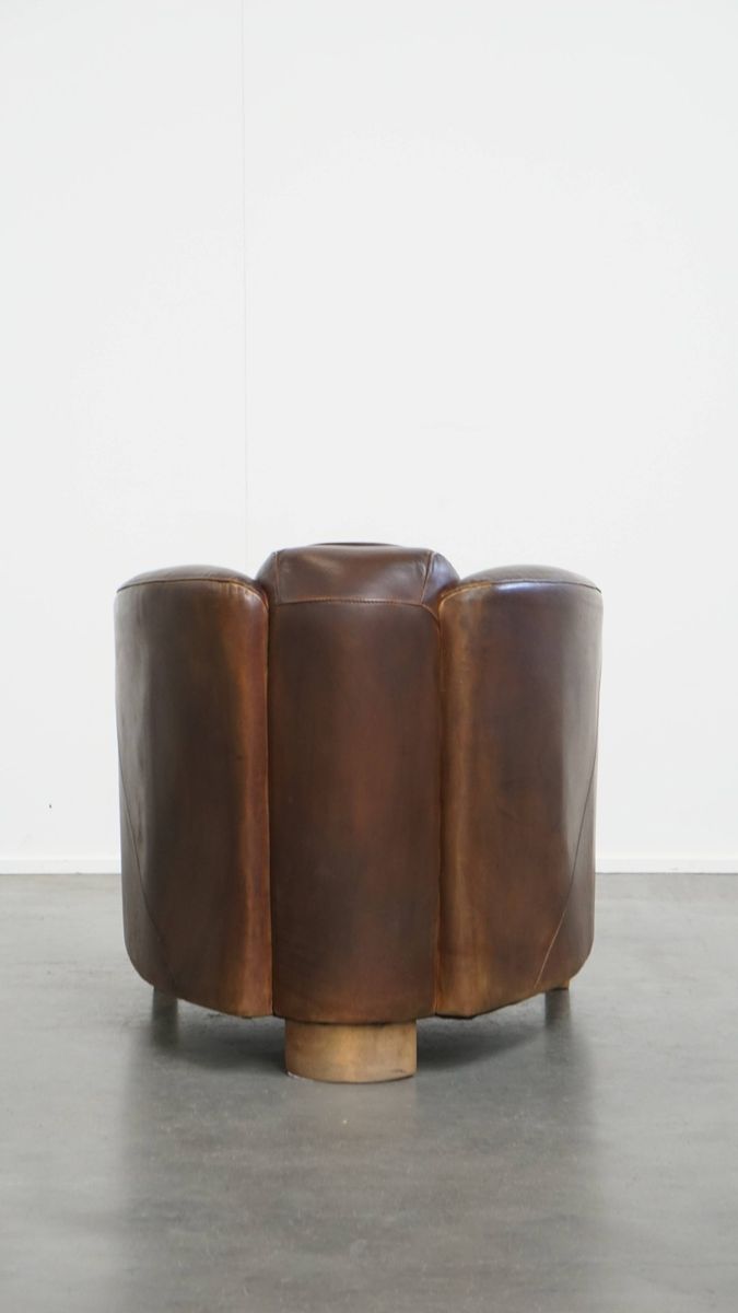 Unieke En Tijdloze, Exclusieve Rundleren Delta Chesterfield Aviator Fauteuil Met Een Mooie Kleure image 4