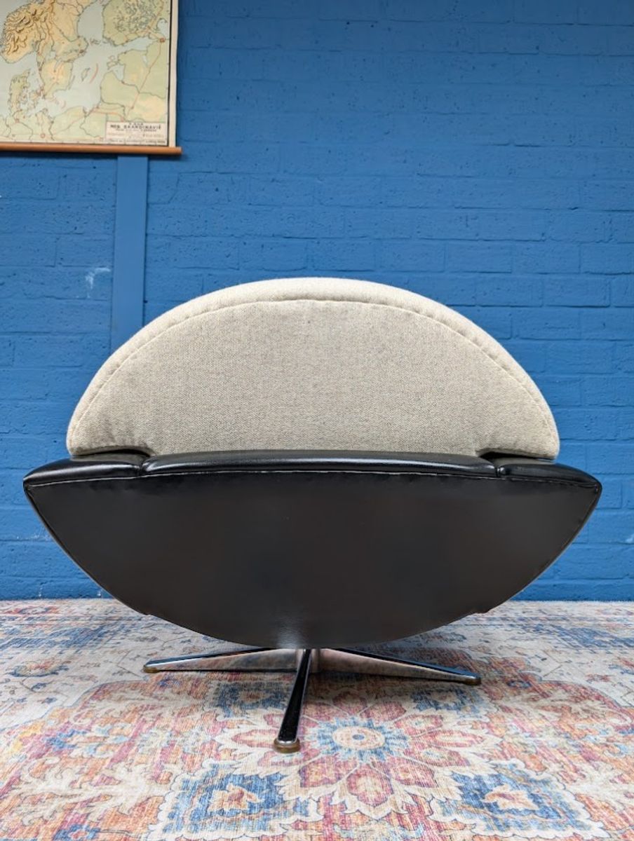 Vintage Deens Design Draaifauteuil, Johannes Andersen Midcentury Design image 10