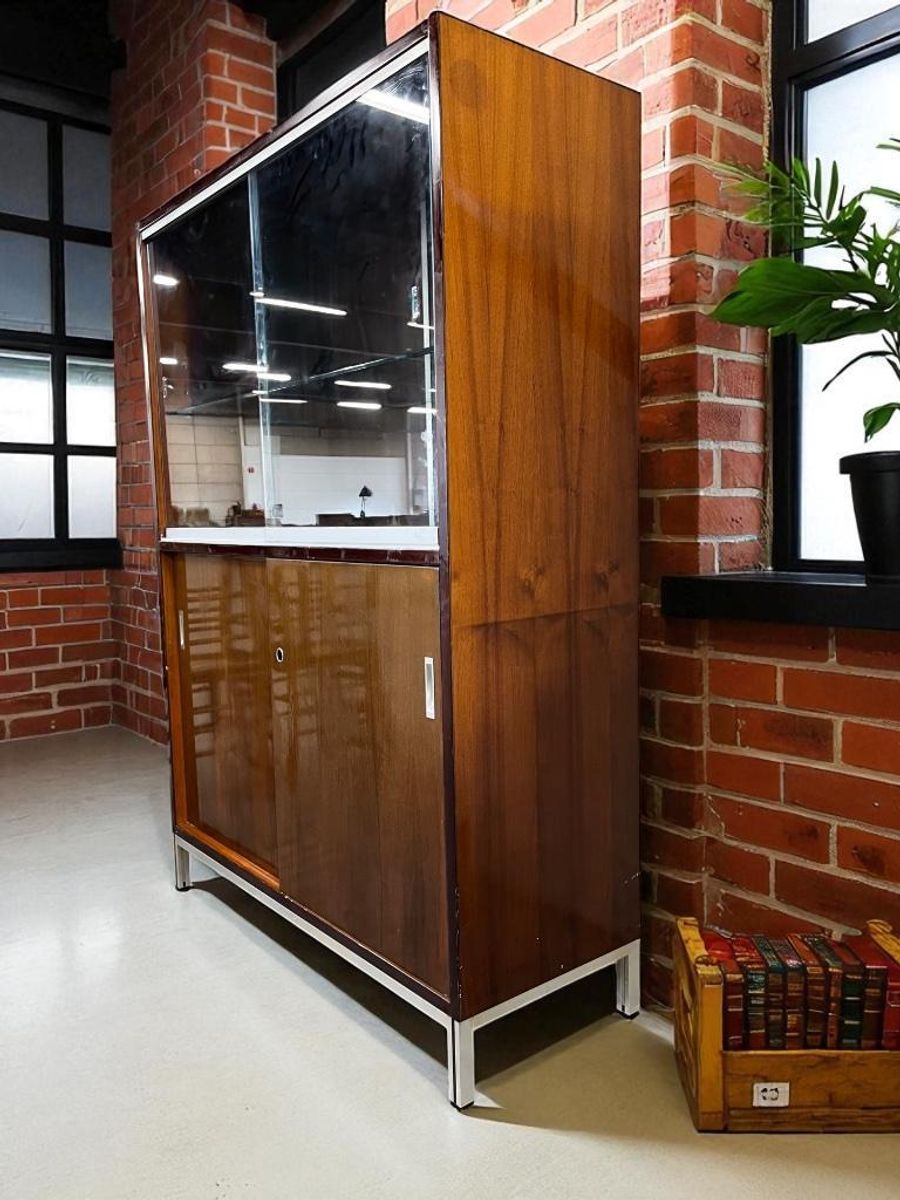Vintage Vitrinekast / Barkast / Kast Met Etagere image 2