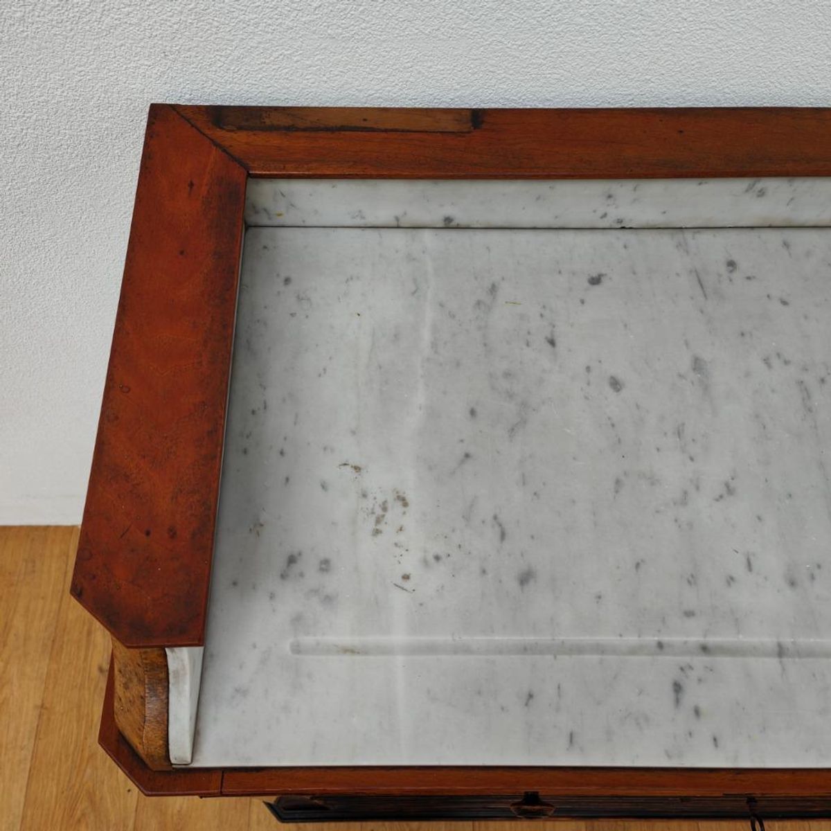 Vintage Frans Dressoir Commode Ladekast Met Marmer Blad 505 image 12