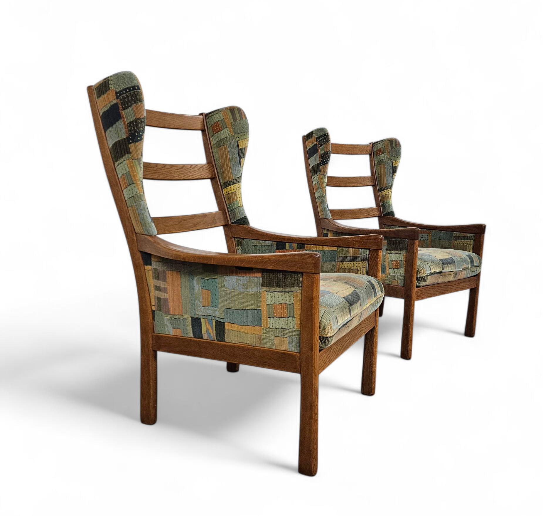 2 X Casala Wingback / Lounge / Armchair In Top Condition / 4 Small Cushions / 1960s image 20