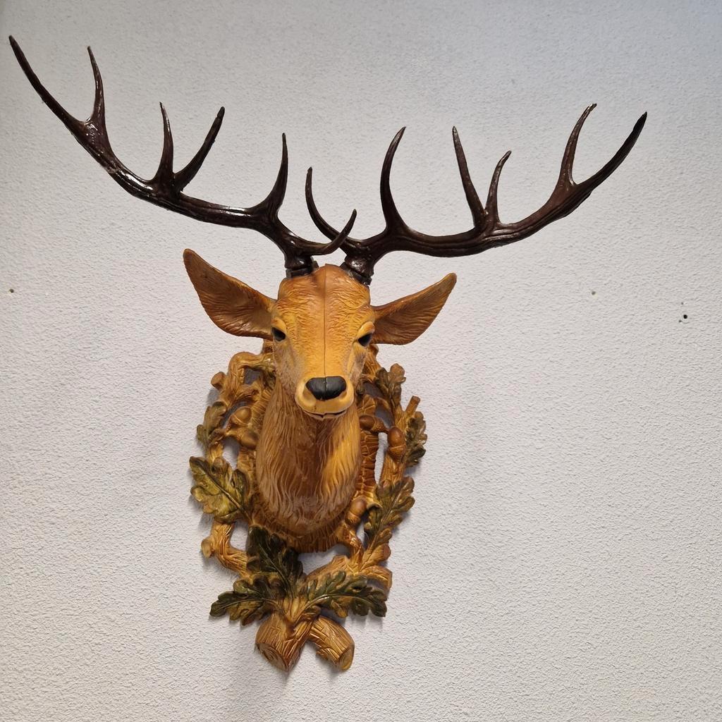 Vintage Hertenkop Gewei Kunststof Tirol Skihut Cafe Mancave image 8