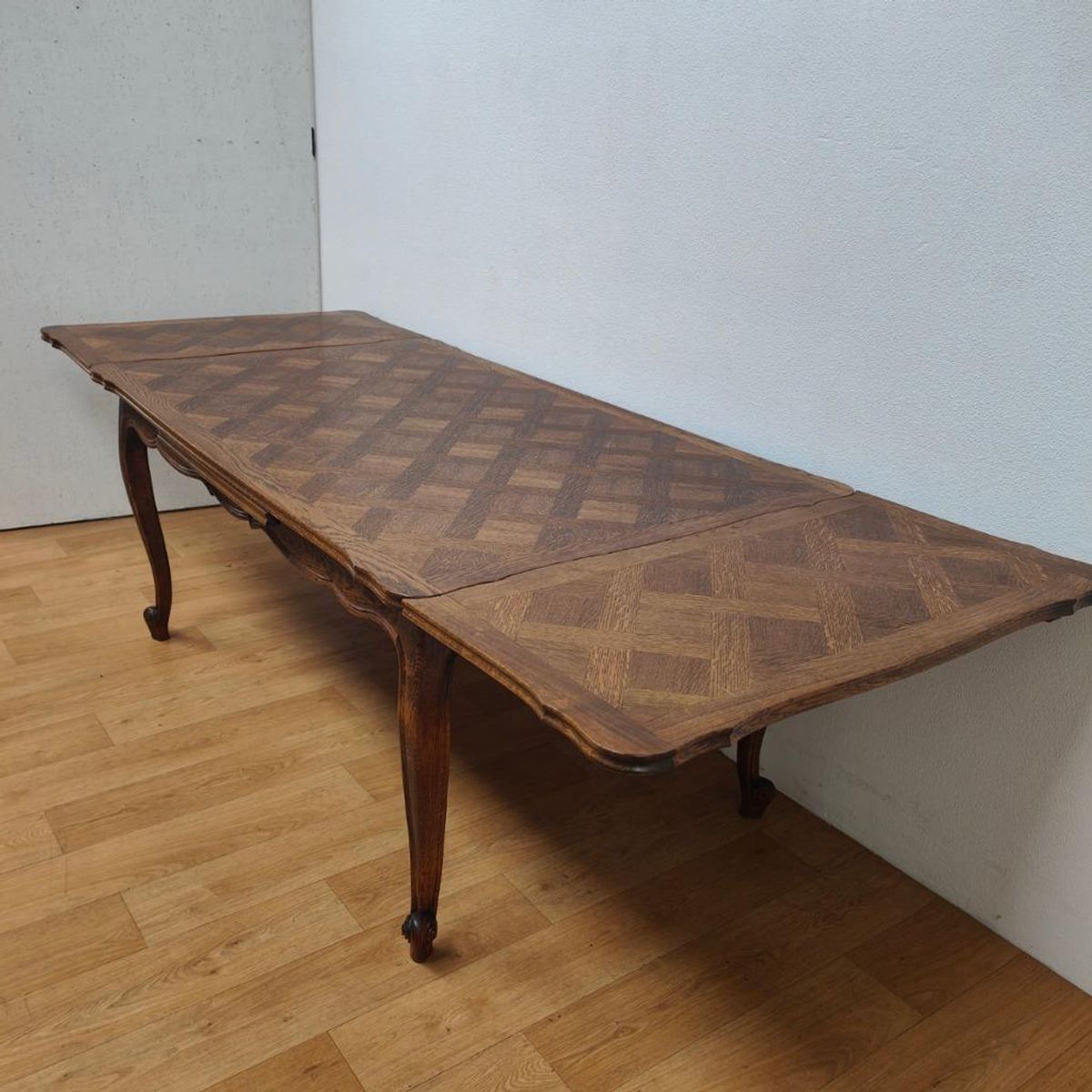 Vintage Antieke Houten Eettafel Eetkamertafel Tafel Uitschuifbaar 701 image 10