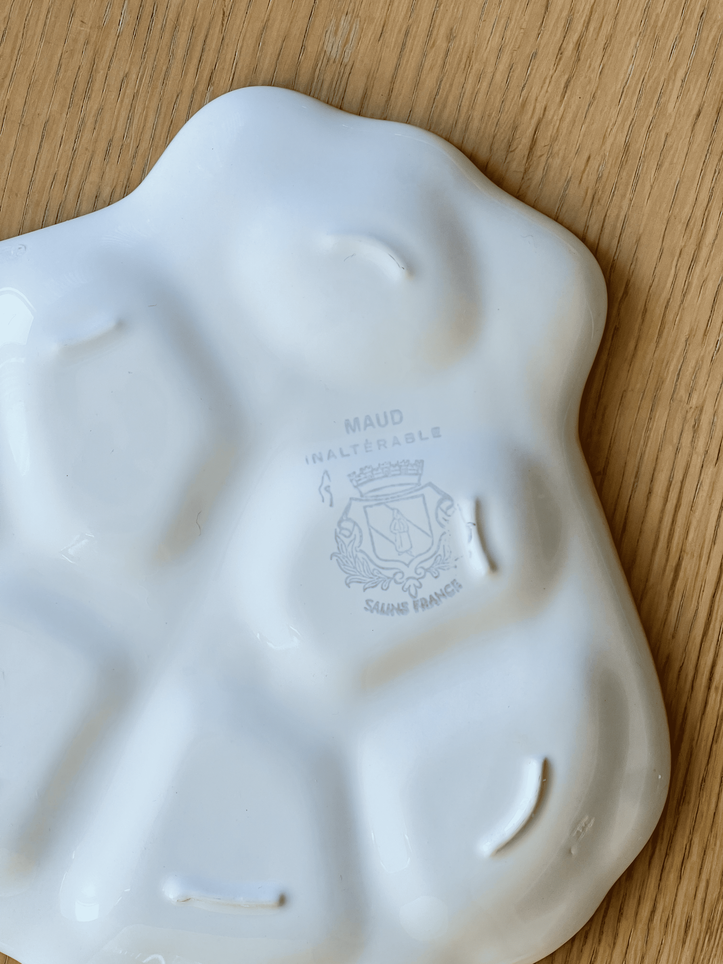 Rare 60S Vintage French Oyster Plates image 6
