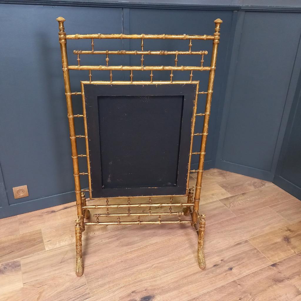 Schitterende Sleets Verguld Antiek Haardscherm image 3