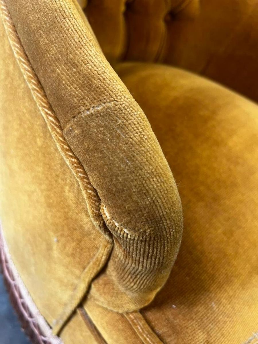 Vintage Eenzit / Zetel / Fauteuil Met Franjes image 9