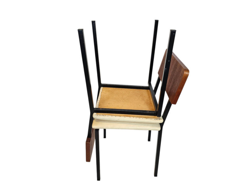 Vintage - Dutch Design - (2) Eetkamerstoelen - Martin Visser Stijl - 60's image 5