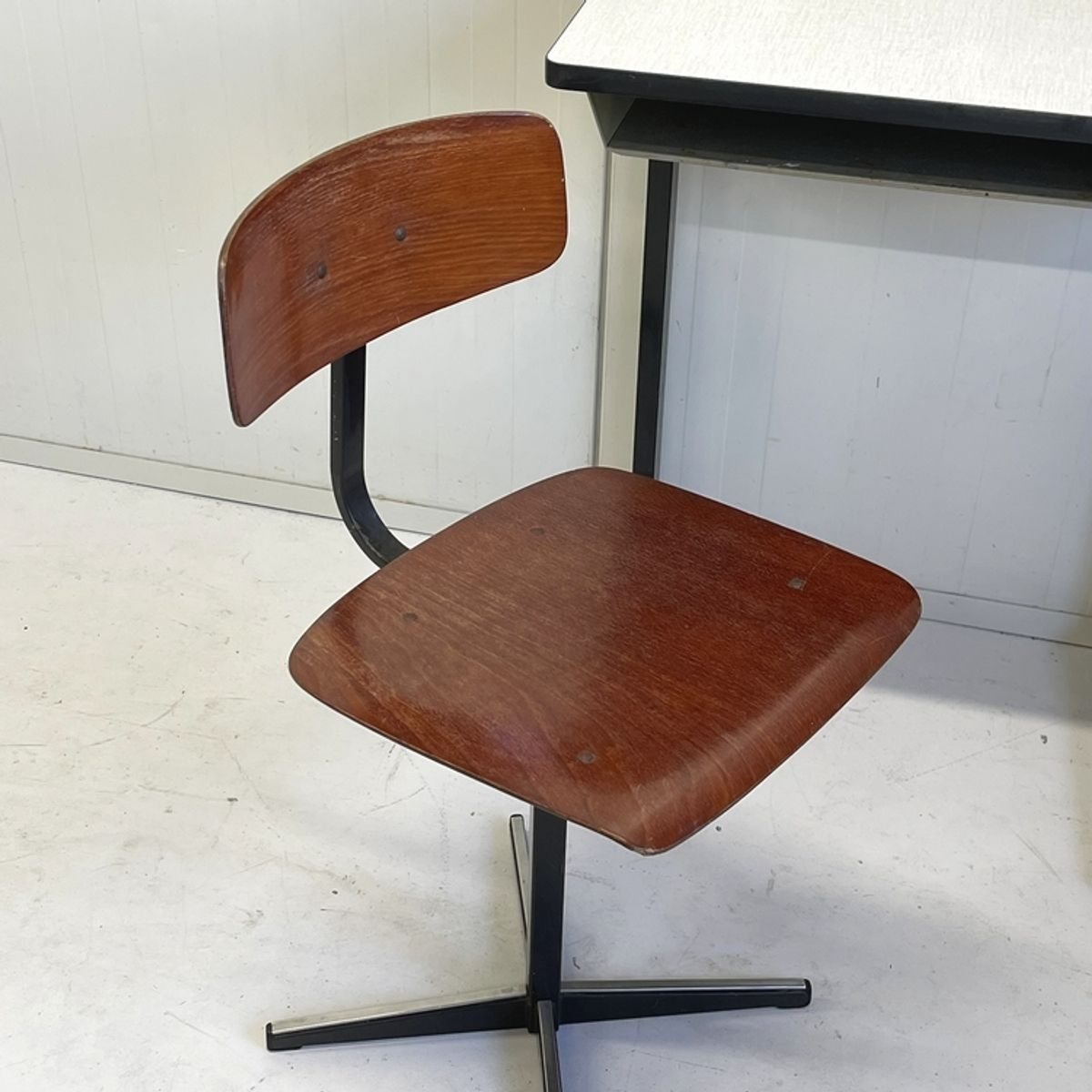 Vintage Marko Schoolsetje Tafel Lessenaar & Stoel Hoog Model image 6