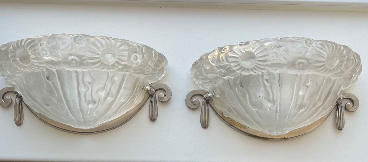 Art Deco Wandlampen Genet & Michon image 2
