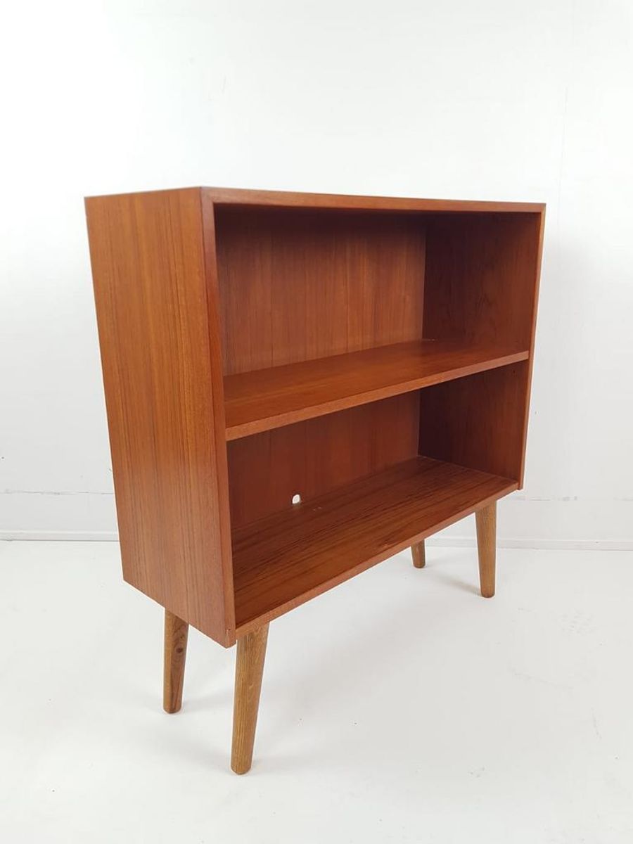 Vintage Deens Vierkant Boeken Kastje | Keuken Kast Klein image 6