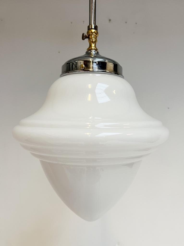 Opaalglazen Art Deco Plafondlamp Uit De 1960’s image 8