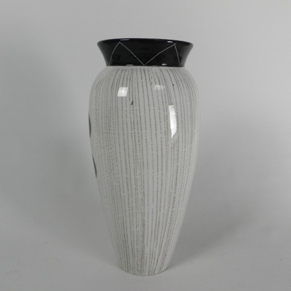 Handbeschilderde Vintage Vaas Met Vrouwenhoofd, Jaren 50 image 11