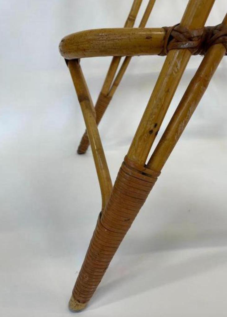 Vintage Rotan Tafel Bijzettafel Rohe Noordwolde Jaren 60 image 10