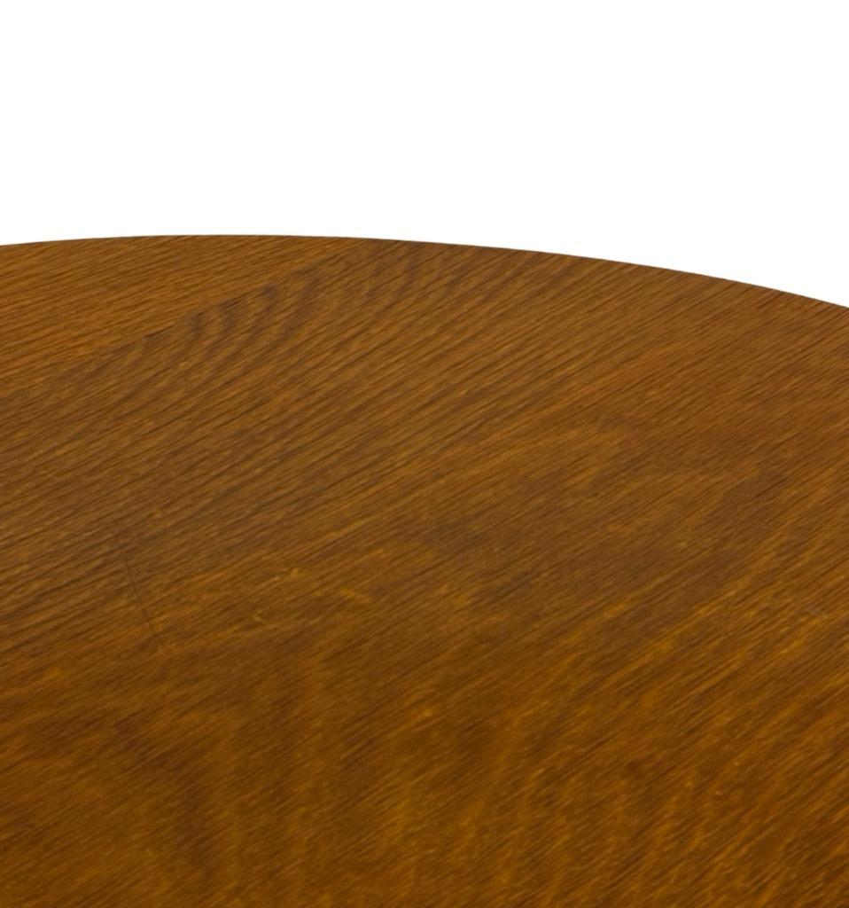 Art Deco Plantentafeltje Bijzettafeltje Eikenhouten Jaren 50 image 16