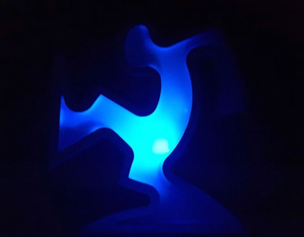 Keith Haring La Linea Lamp Osvaldo Cavandoli Zilver (nieuw In Originele Verpakking) image 9