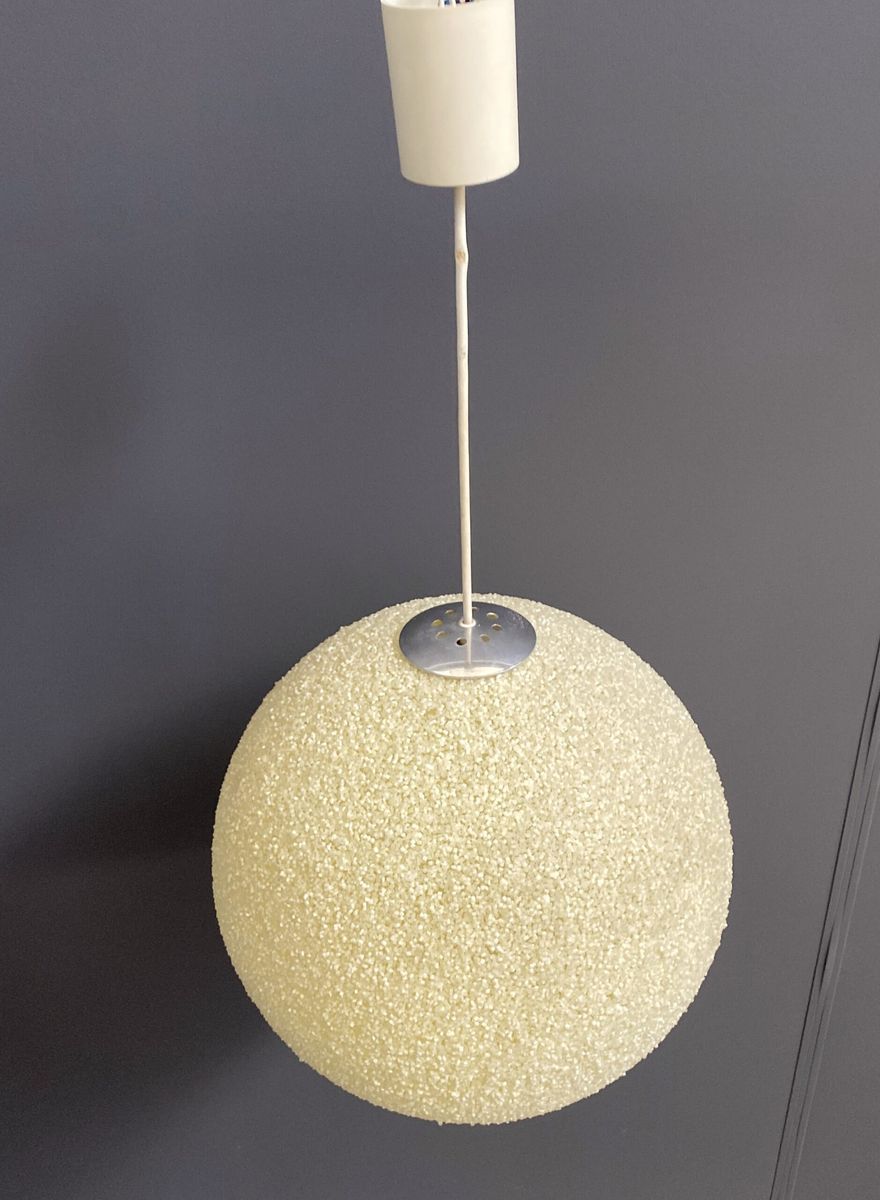 Sugar Ball Lamp In Yellow By John And Sylvia Reid For Rotaflex 1960s image 5