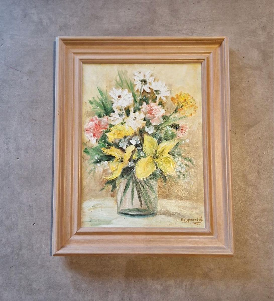 Vintage Schilderij Olieverf Op Doek image 3
