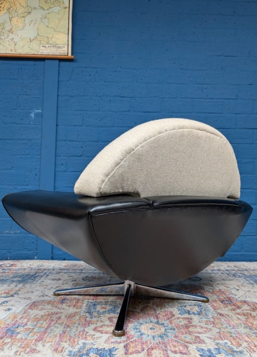 Vintage Deens Design Draaifauteuil, Johannes Andersen Midcentury Design image 6