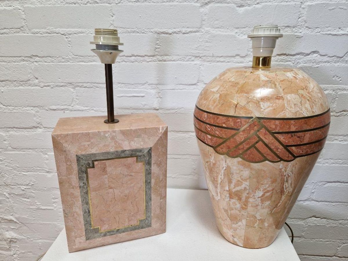 Roze Marmeren Mozaïek Lamp, 1980s image 6