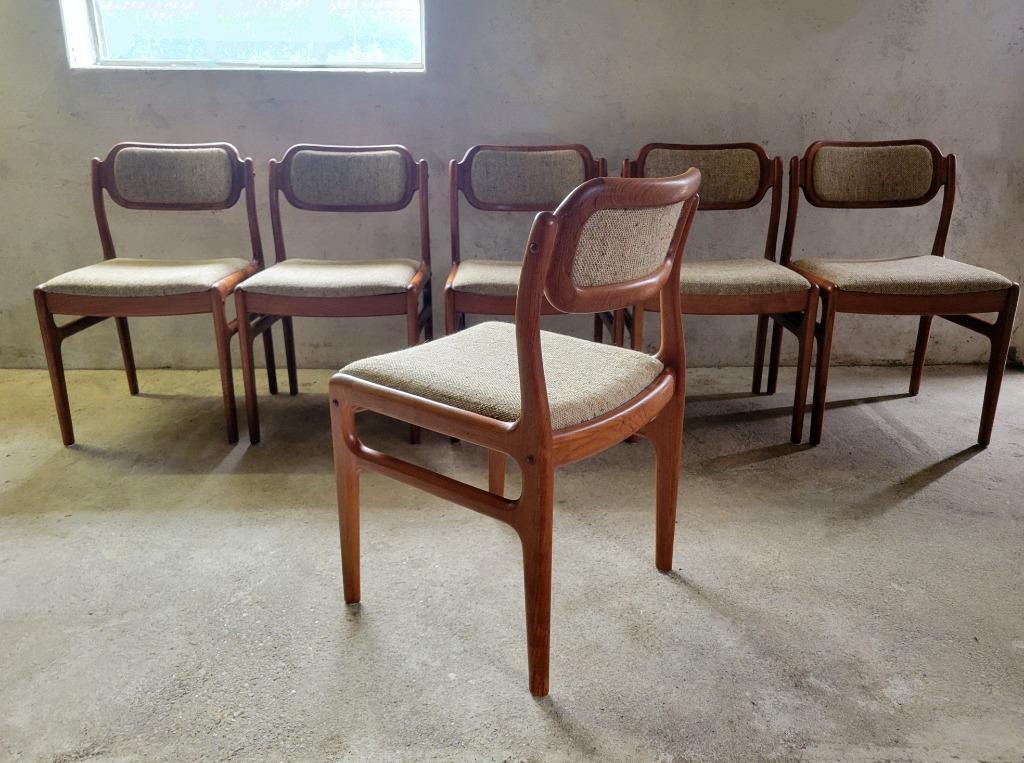 Set Van 6 Eetkamerstoelen Van Johannes Andersen Voor Uldum image 2