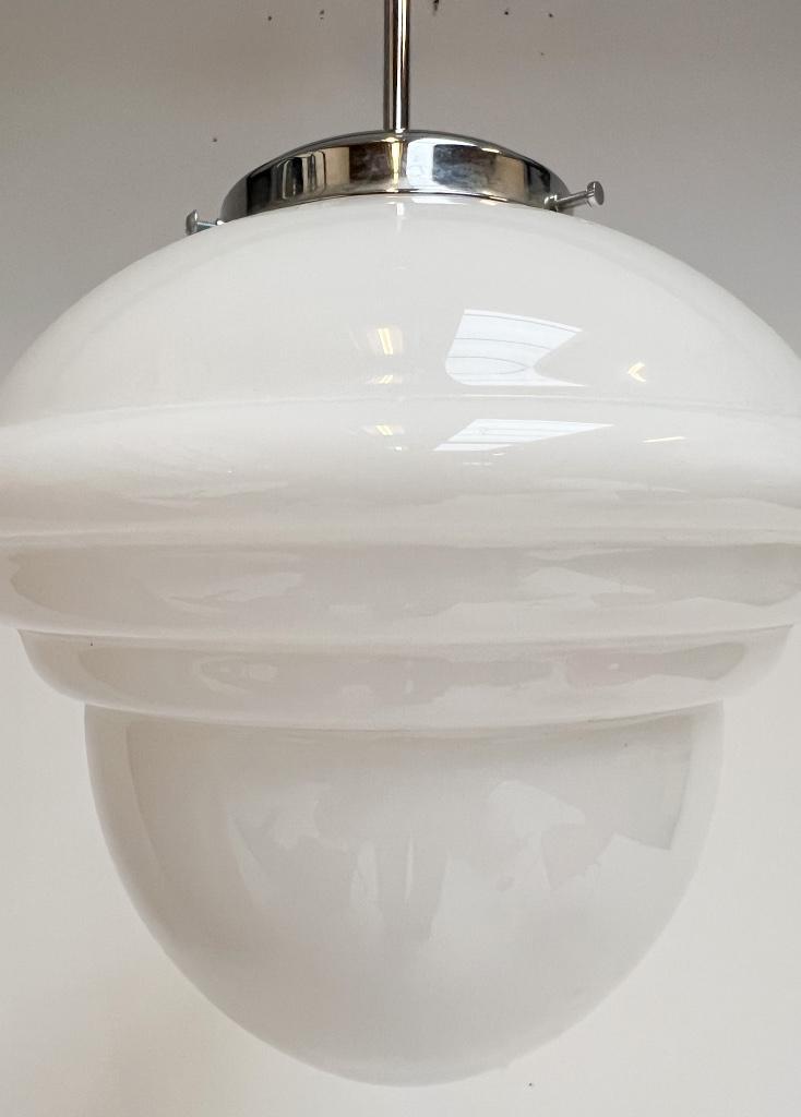 Opaalglazen Plafondlamp Met Kabel Uit De 1960’s image 7