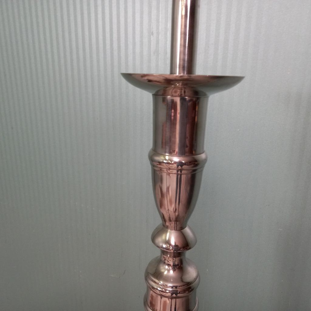 Vintage Verchroomd Staande Schemerlamp image 7