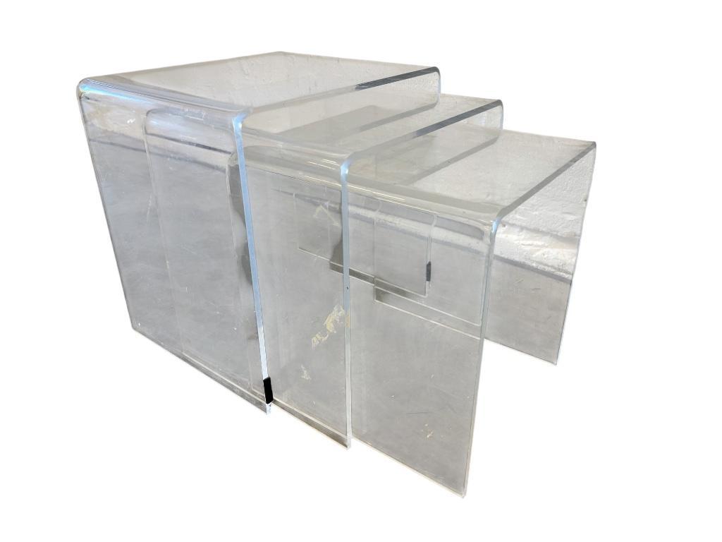 Set Van 3 Nesting Tables In Plexiglas / Salontafel image 6