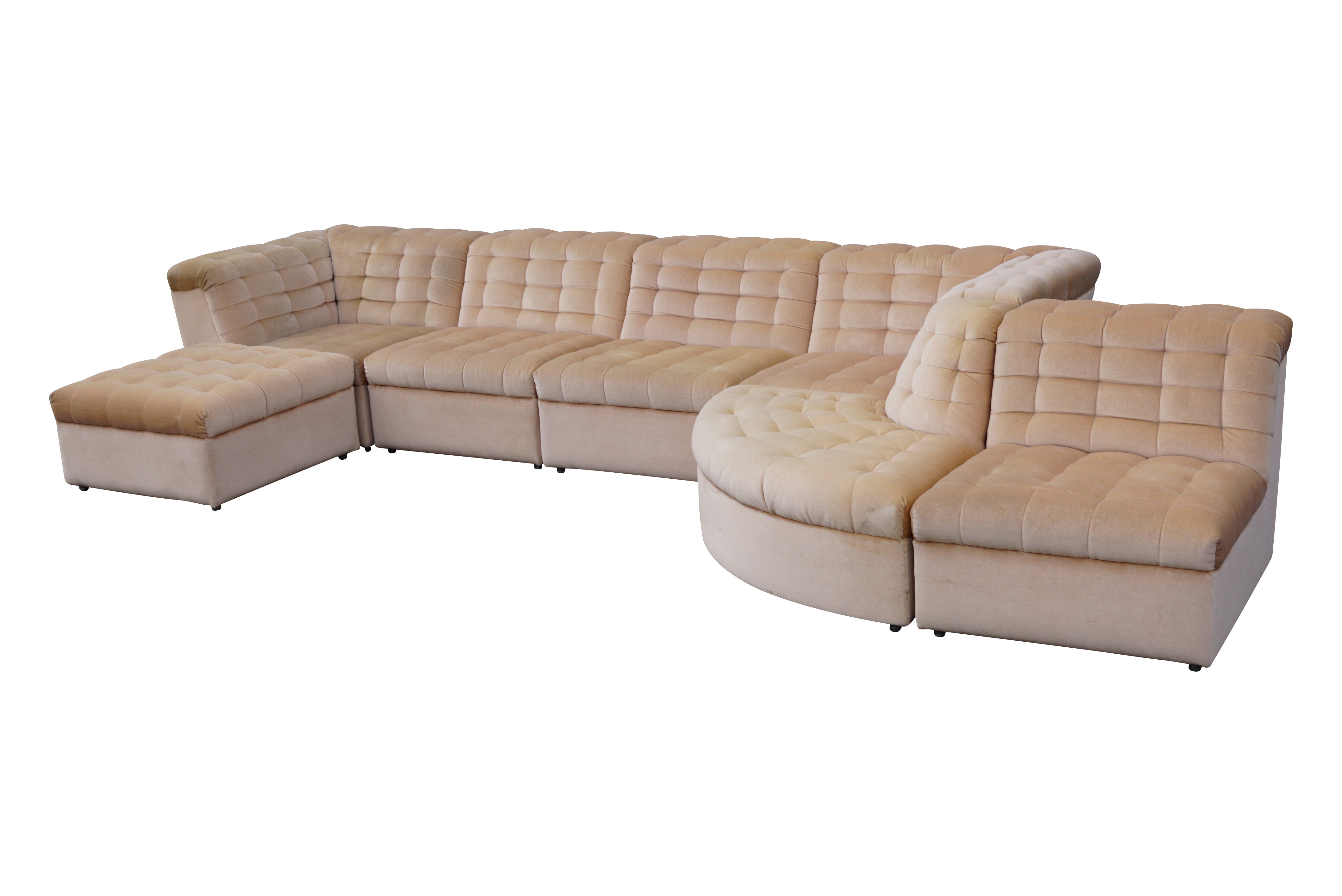 Vintage Laauser Modulaire Zitgroep Velours 6-zits image 19