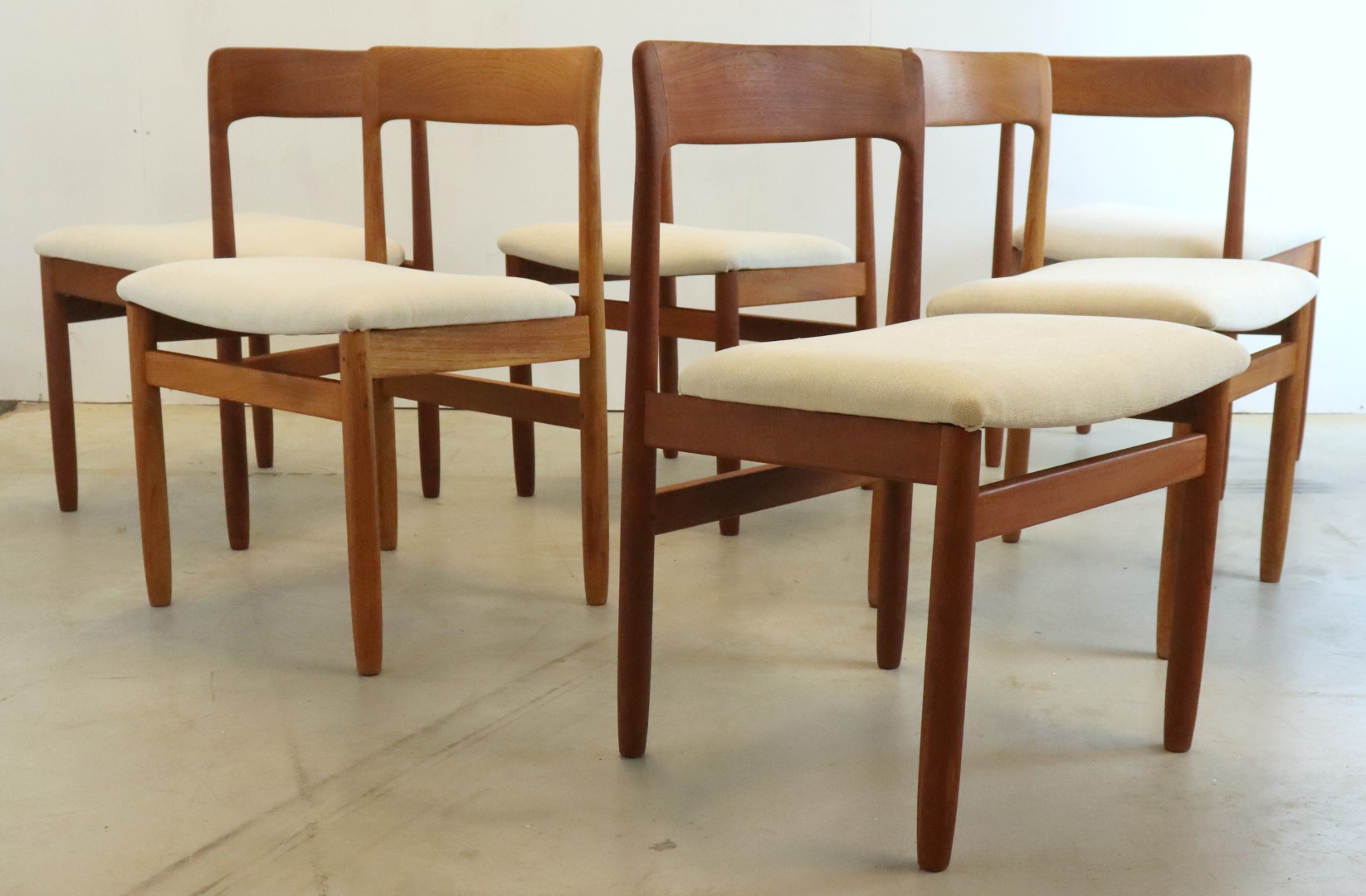 Set 6 A. Younger Stoelen Eetkamerstoelen Vintage Reupholstered image 17