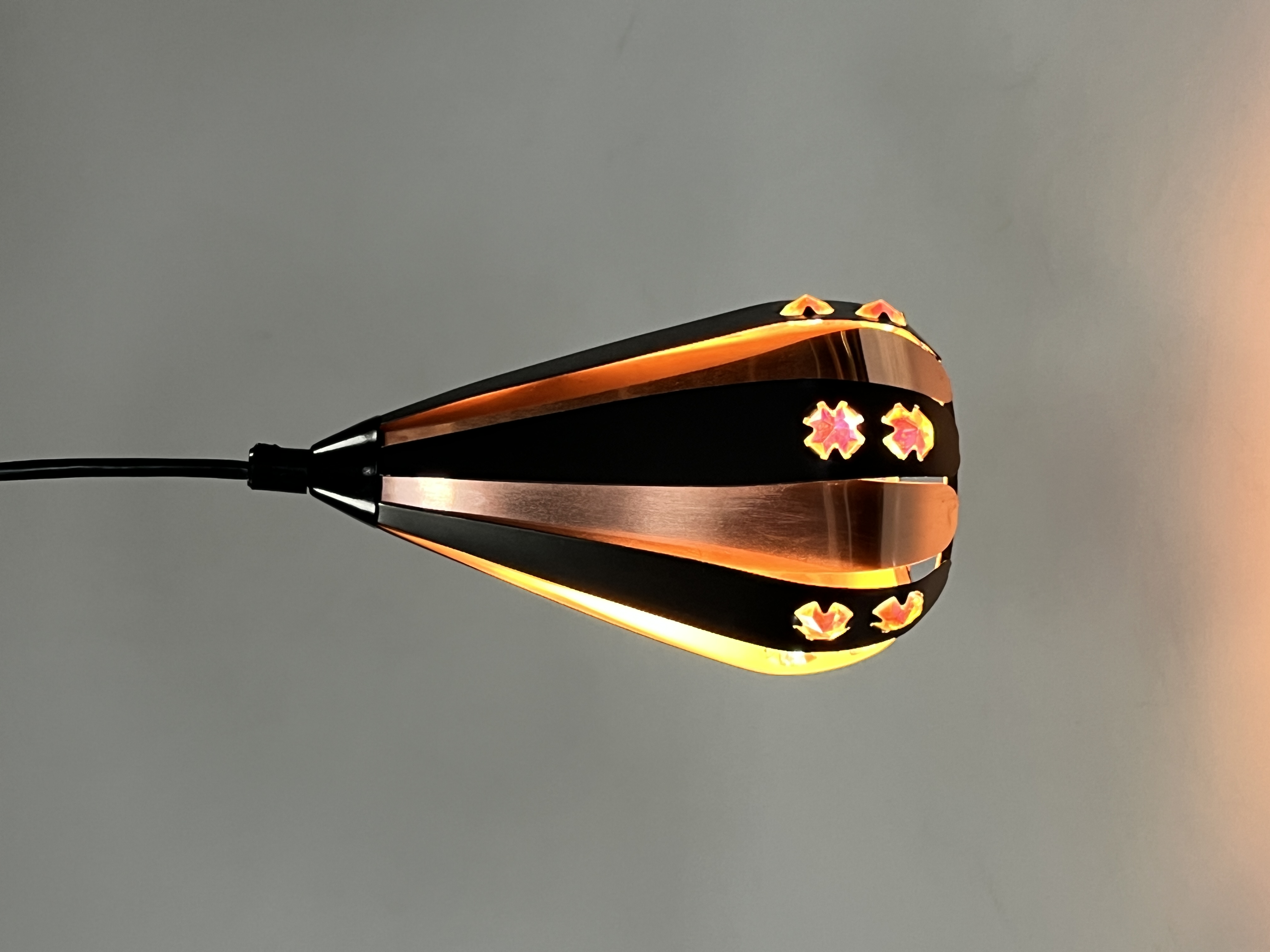 Vintage Druppel Hanglampje, Werner Schou, 1960's Denemarken image 6