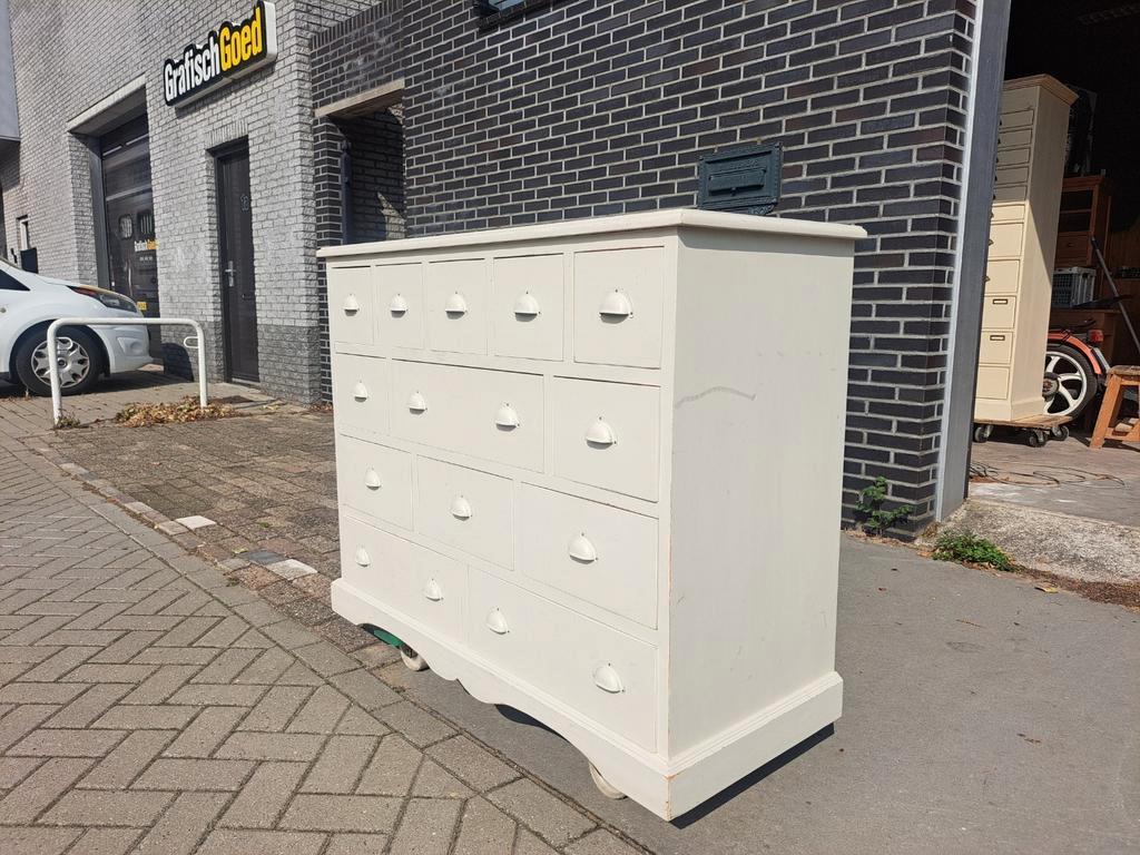 Wit Grenen Ladekast Commode 13 Lades image 4