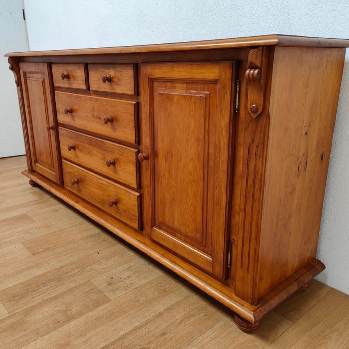 Vintage Landelijk Grenenhout Dressoir Buffetkast Ladekast image 5