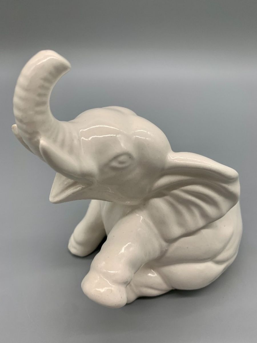 Bloempot Vintage Olifant Wit Porselein image 6
