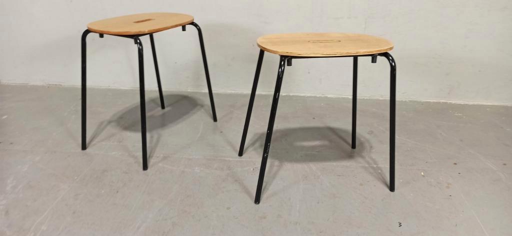 2 X Sostrene Grene Kruk, Hout En Metaal, P/p/s image 3