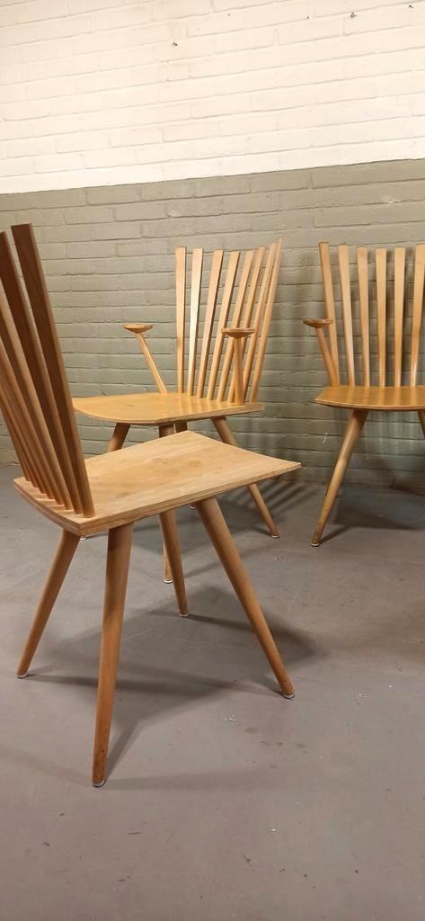 Set Van 5 Deens Design 'mikado' Stoelen, Kvist image 7