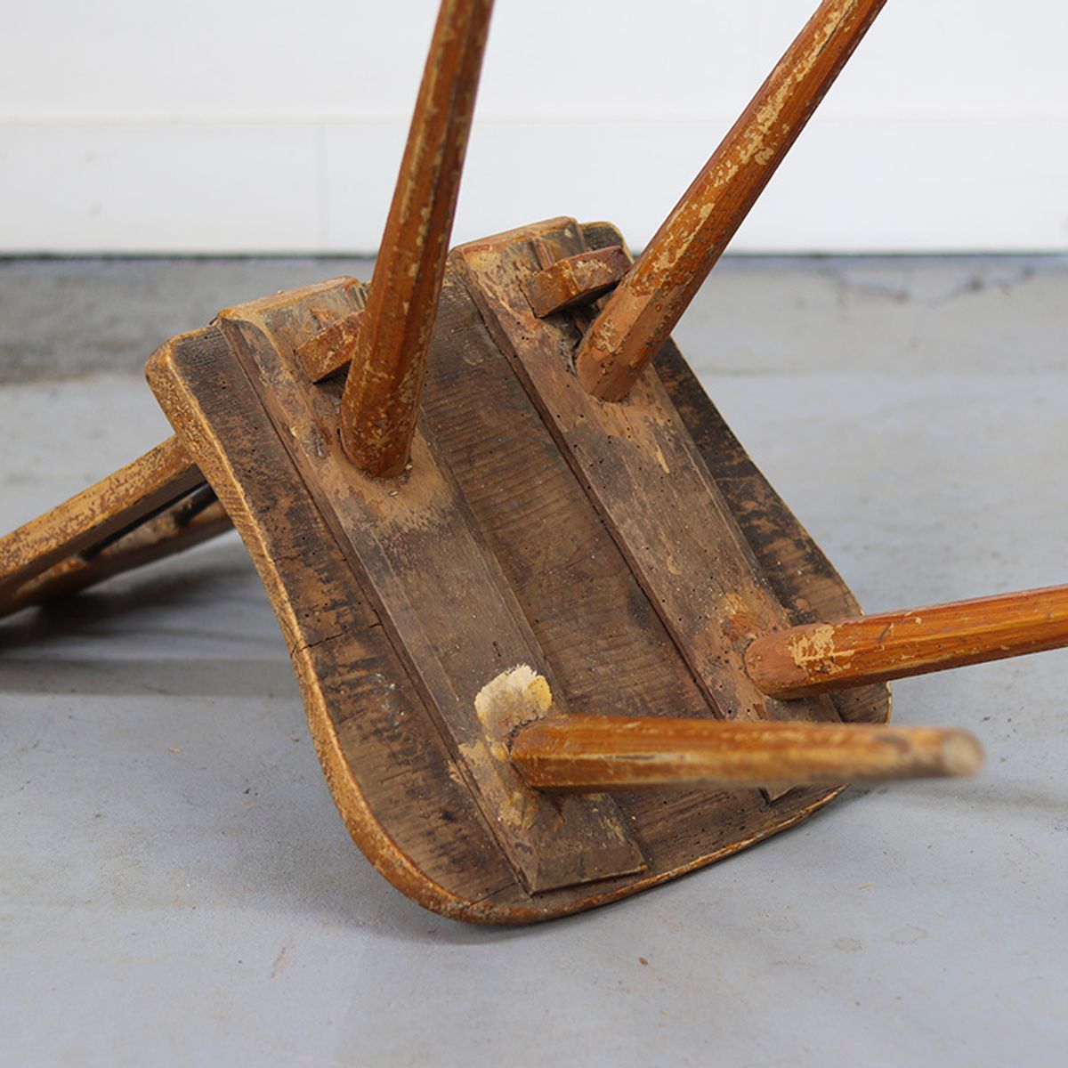 Antieke Wabi Sabi Primitieve Bergstoel image 9