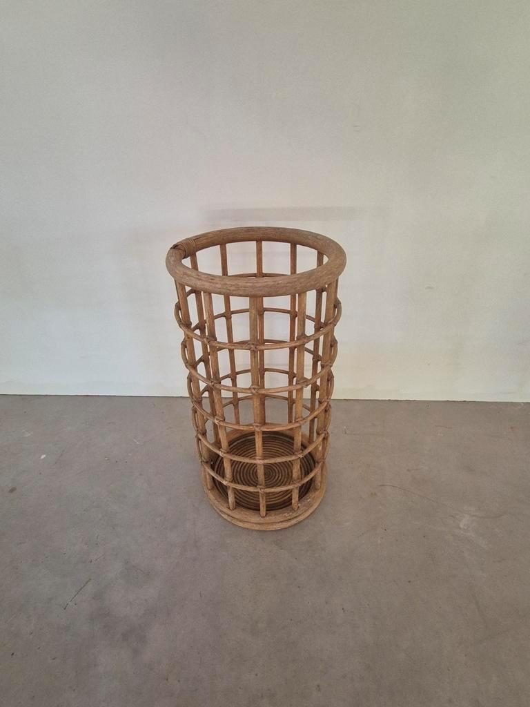 Mid Century Bamboo Rotan Paraplubak image 7