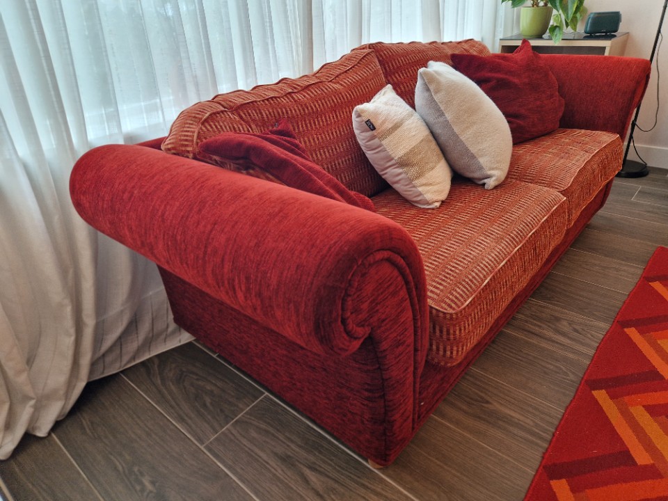 Romantiek Rode Sofa Set Van 3-4 + 2-3 Zitplaatsen image 4
