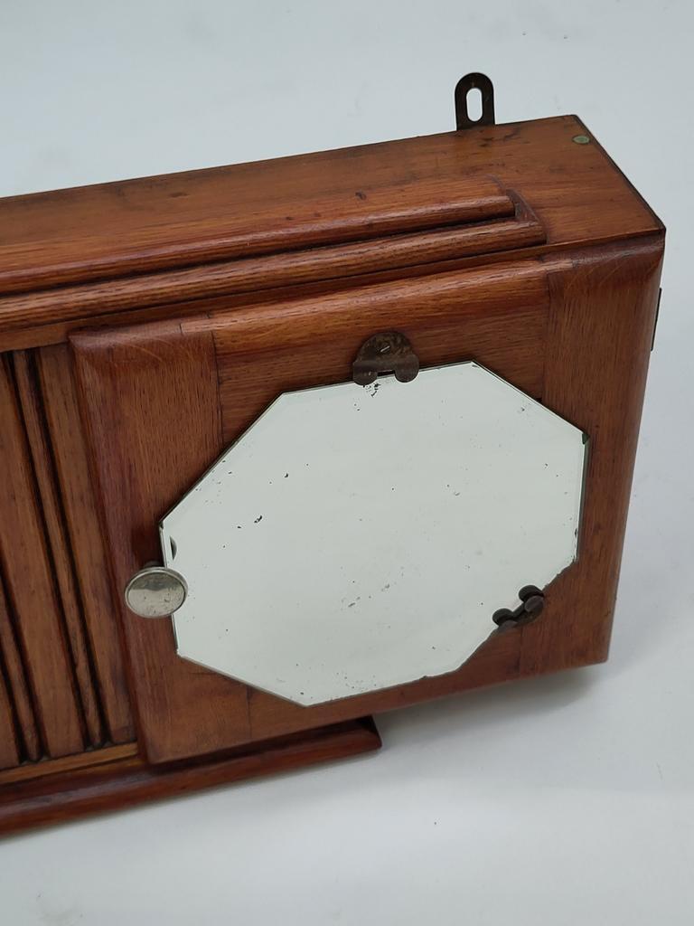 Vintage Houten Art Deco Kastje Medicijnkastje Hout image 6