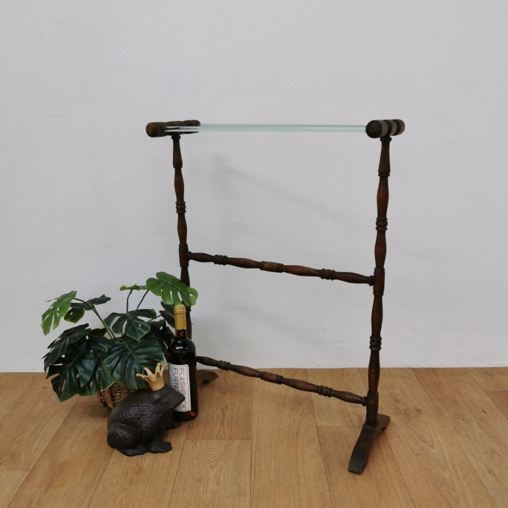 Vintage Antieke Houten Handdoekenrek Badkamer Rek image 7
