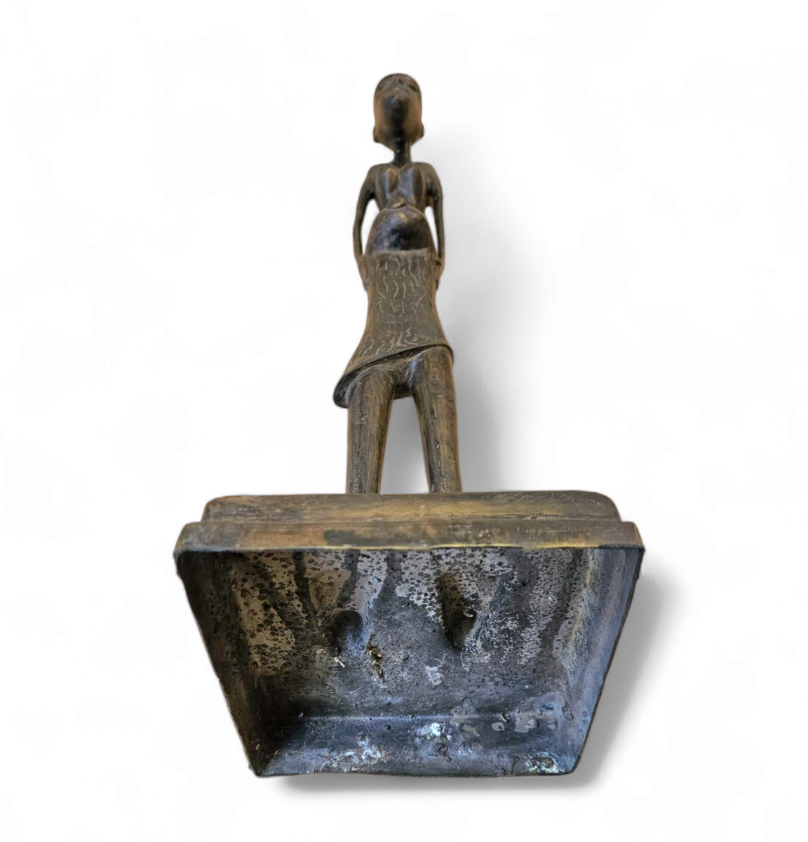 African Bronze Figure Sculpture 1970s image 11
