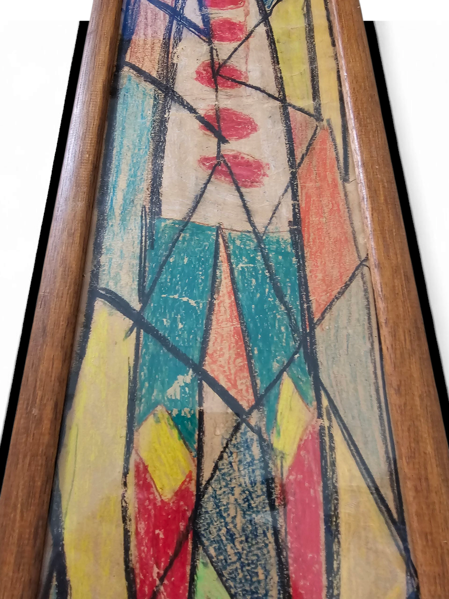 Chalk Drawing / 1960s / Height 80 Cm image 5