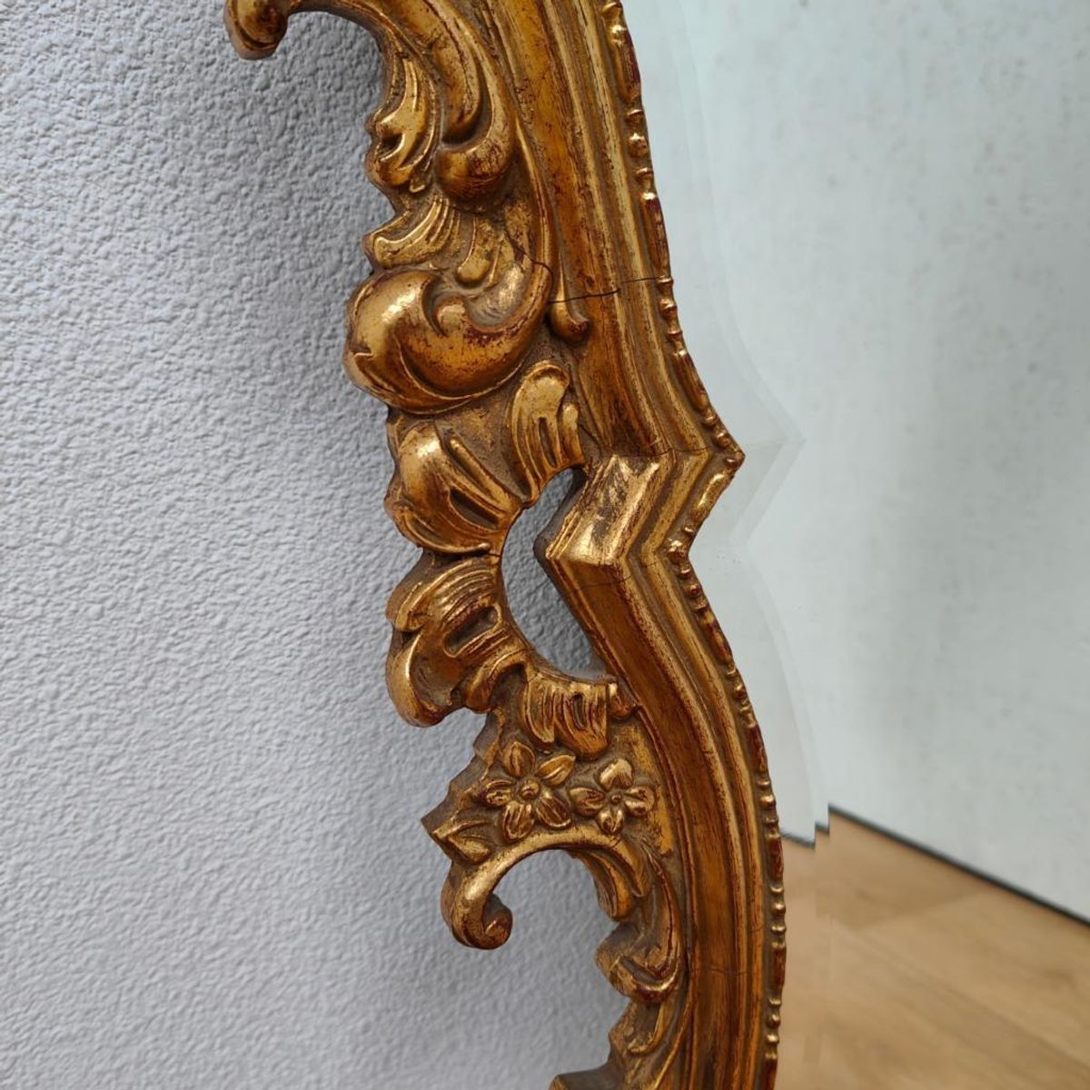 Vintage Barok Brocante Rococo Spiegel Schouwspiegel Facet 13 image 18