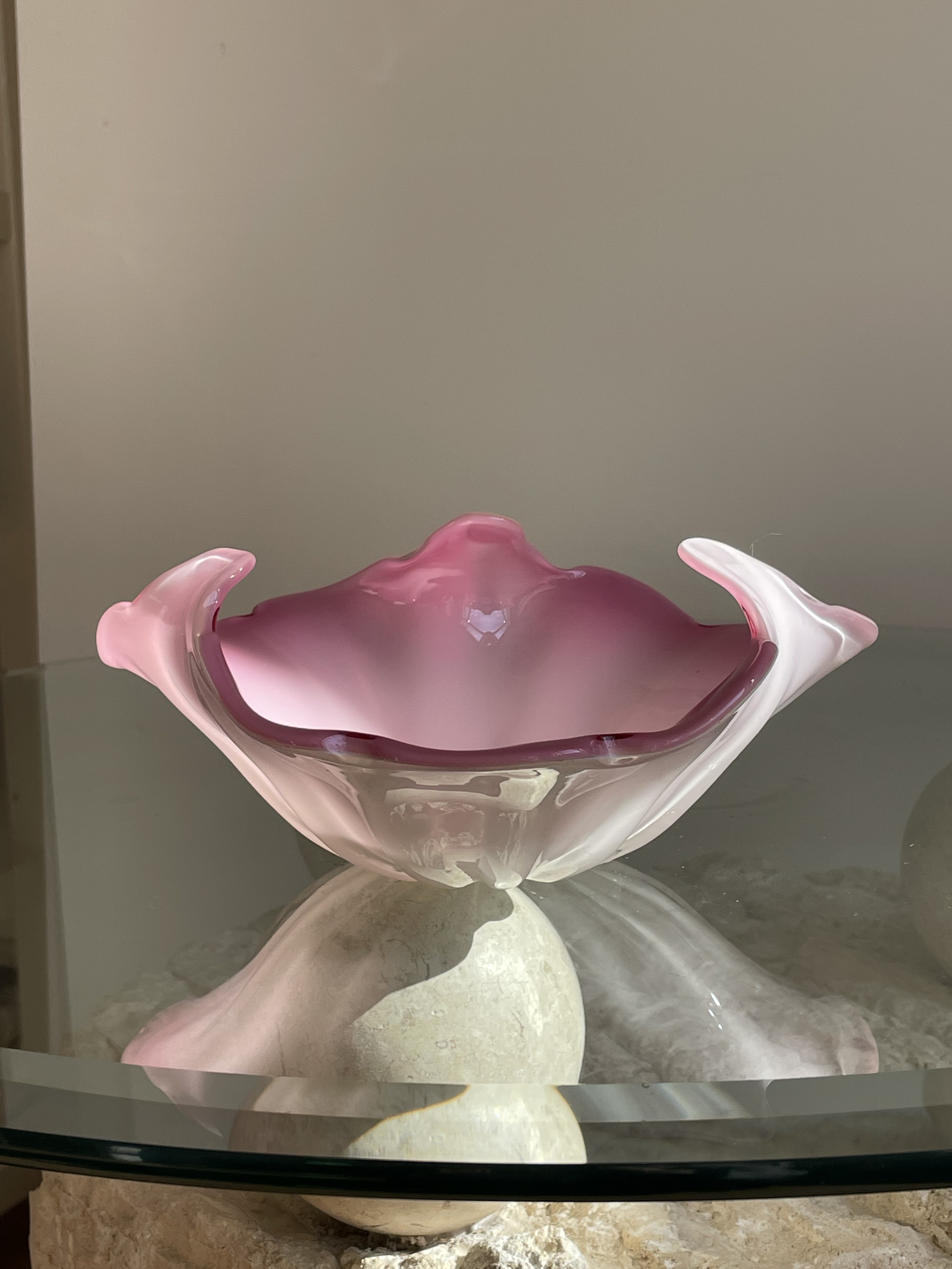 Roze Murano Schaal image 3