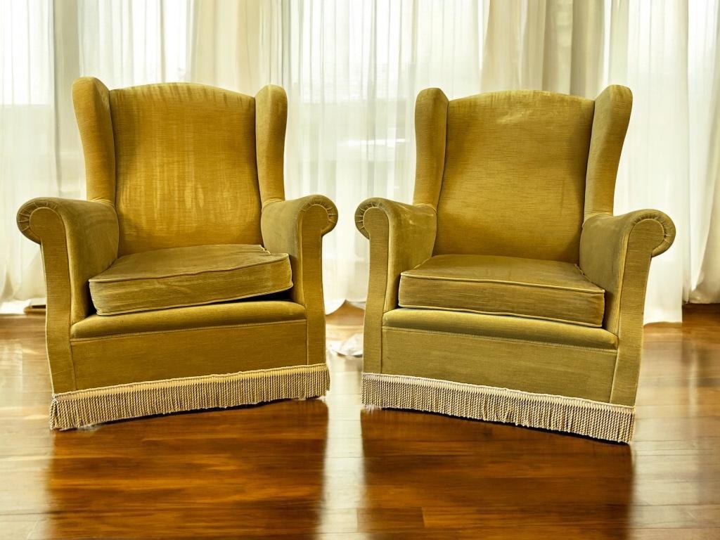 Set Van 2 Vintage Clubzetels / Fauteuils / Éénzitten image 2