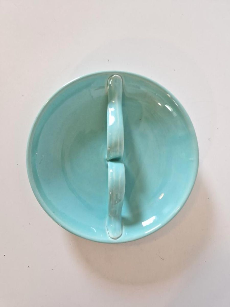 Vintage Pastel Schaal Mintgroen Jaren 50 Porselein Servies image 4