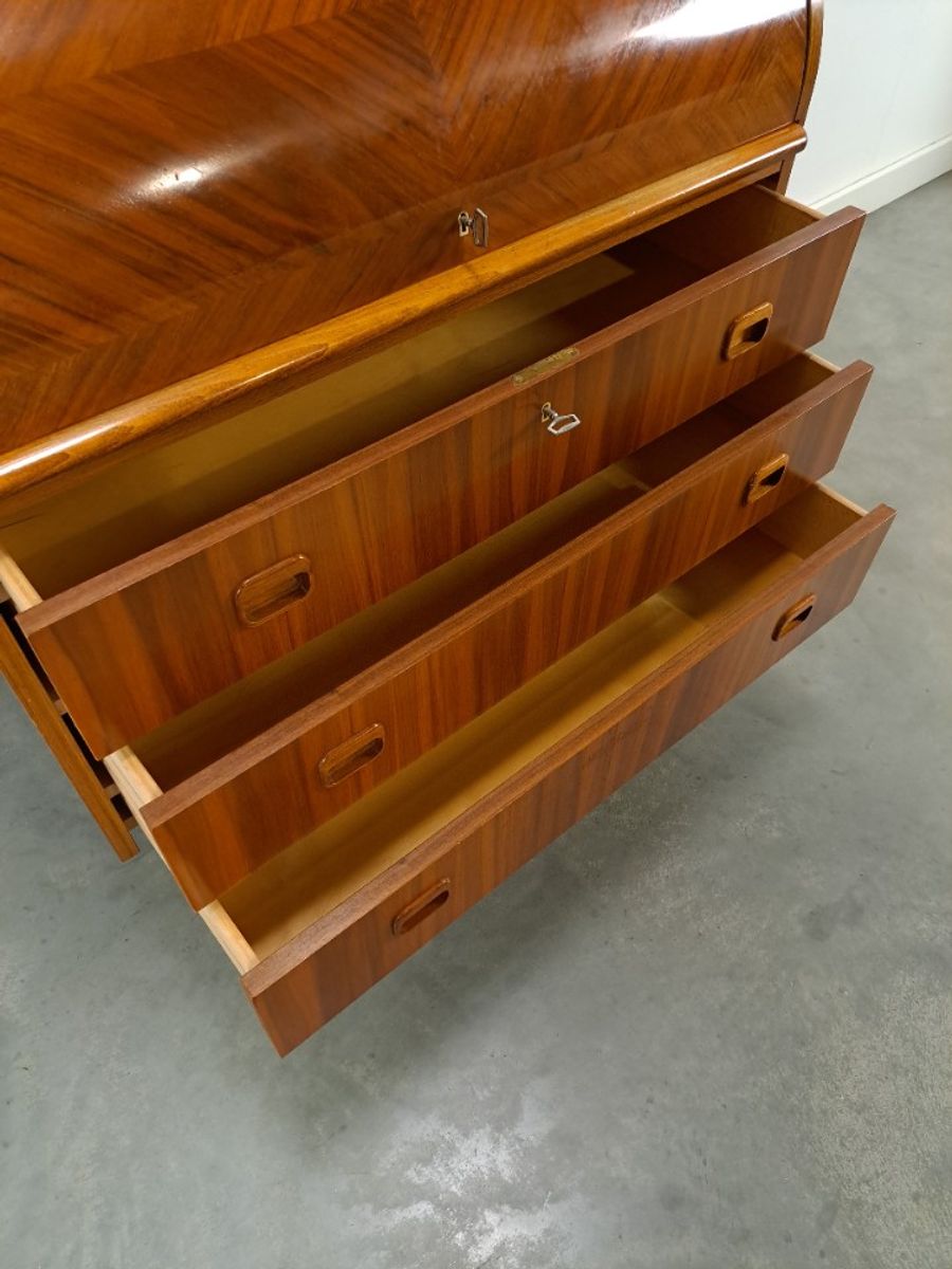 Secretaire Bureau Uit Zweden Met Lades, Scandinavisch Bureau image 8