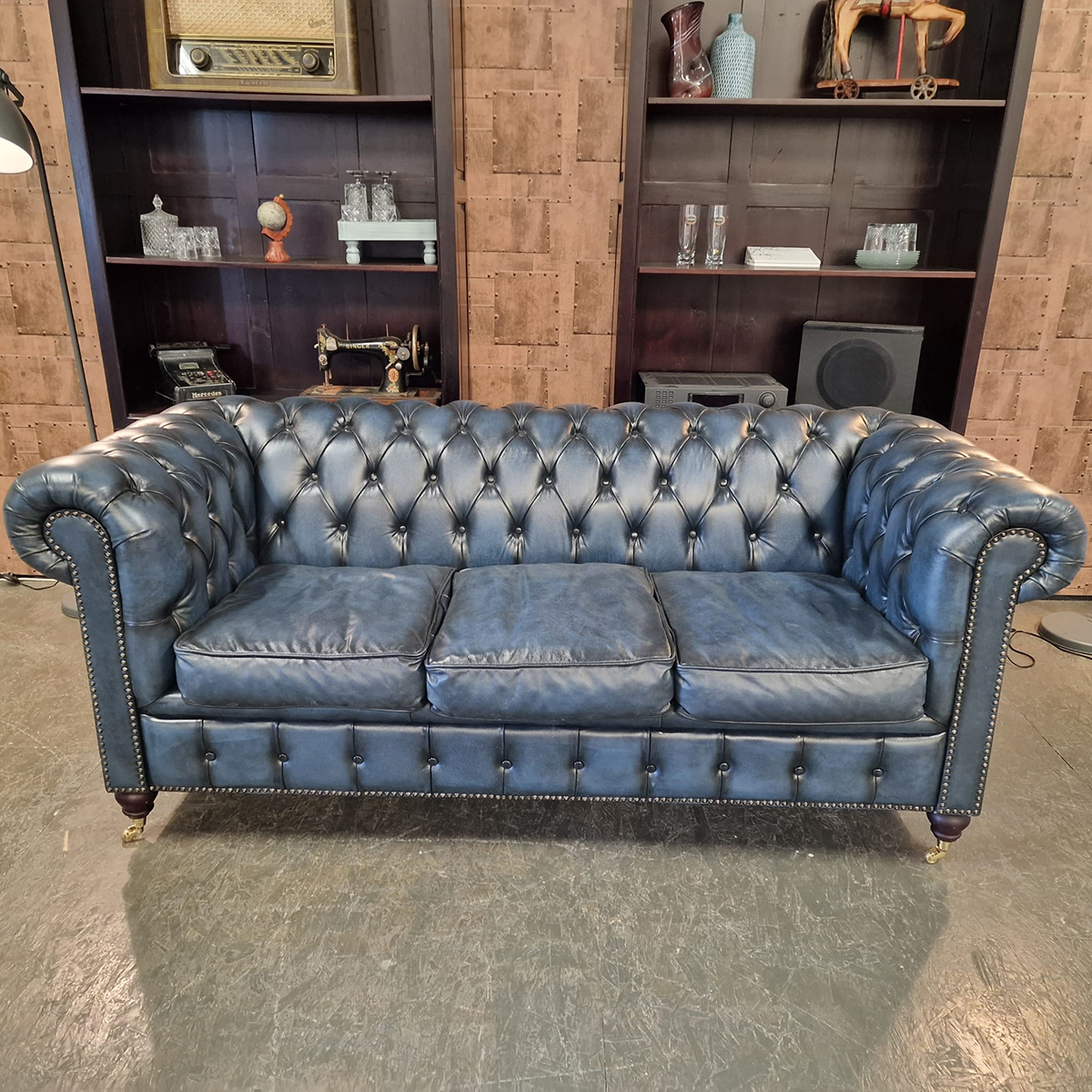 Chesterfield Ingleton 3-zits - Antiek Blauw image 3