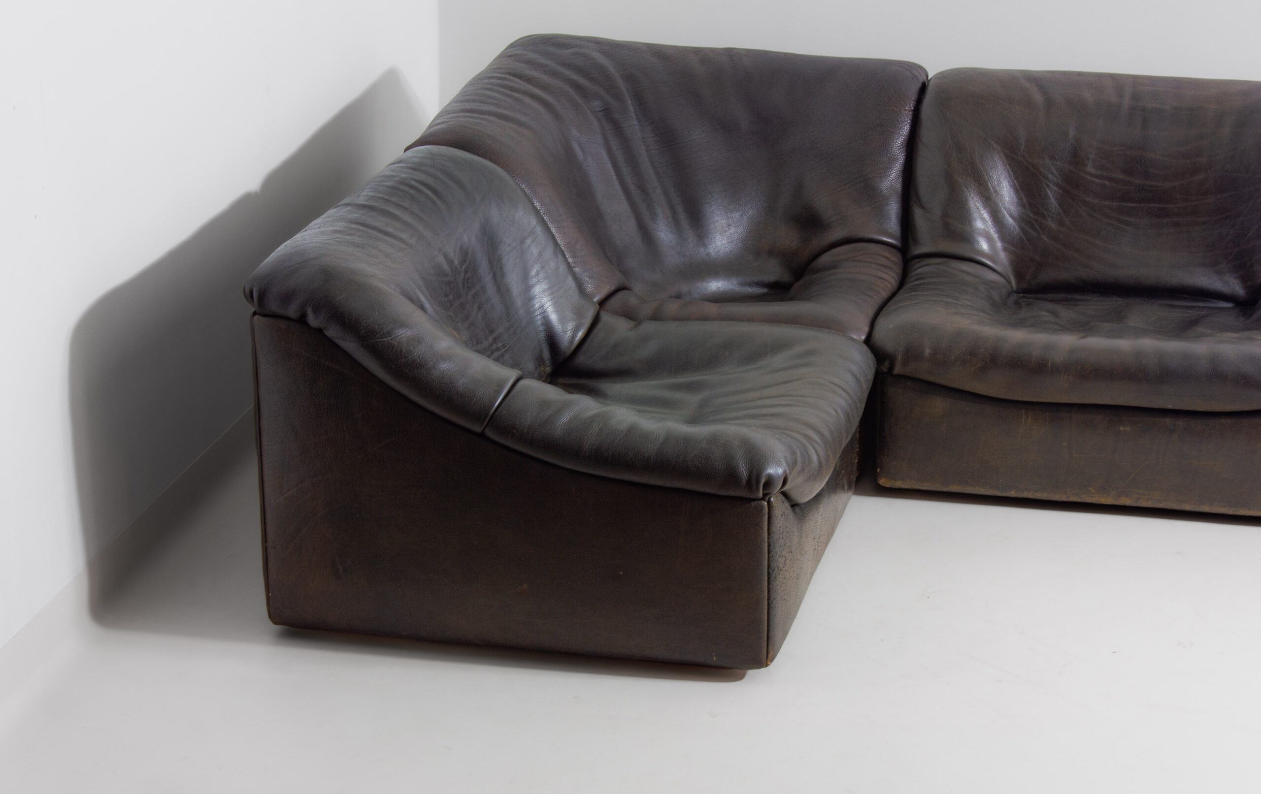 Modulaire Mid Century Lederen Bank Van De Sede (ds 46), Zwitserland 1970 image 8